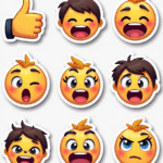 Reaction Icons - Sticker Sheet v16